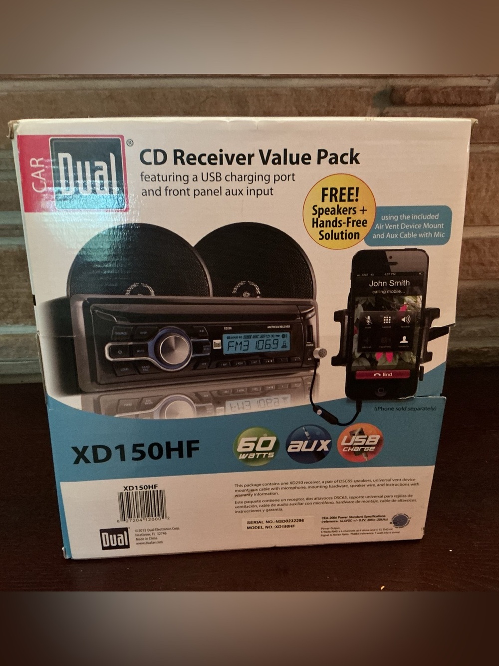 XD150HF Black Car CD Receiver Value Pack with USB & AUX